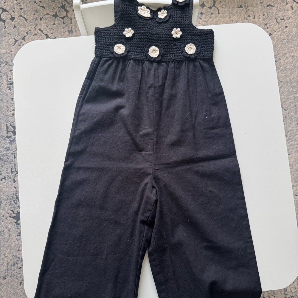 Zara Black One Piece with Smocked Bodice and Wide Straps